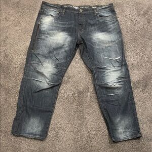 Jordan Craig Legacy Edition Men's Relaxed Fit Faded Dark Wash Jeans